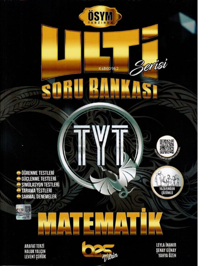  BES ULTİ TYT SORU BANKASI MATEMATİK 2022 | Kolektif | Bes Yayınları (Hazırlık) | 9786052624876 | 