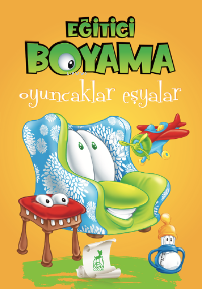 Eğitici Öğretici Boyama - Oyuncaklar Eşyalar