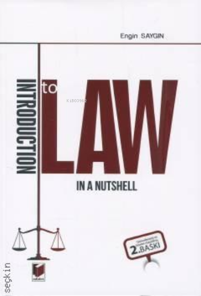  Introduction to Law in a Nutshell | Engin Saygın | Seçkin Yayıncılık | 9786053008415 | 