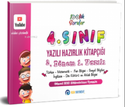  4 Sınıf Yazılı Hazırlık Kitapçığı 2 Dönem 1 YazılıÇek Kopart | 4 Sınıf Yazılı Hazırlık Kitapçığı 2 Dönem 1 YazılıÇek Kopart | Kolektif | NSN Yayınevi | 9786057137906 