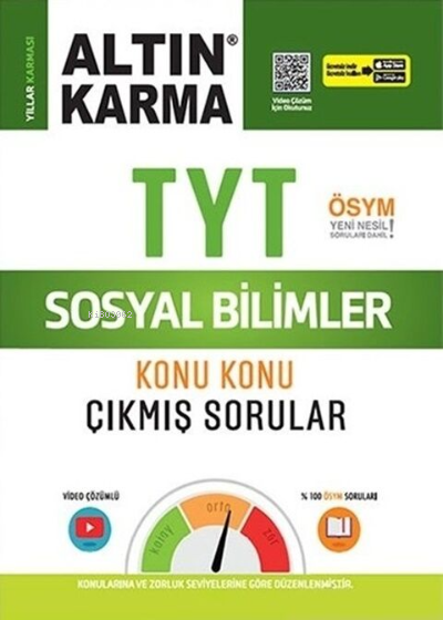 Altın Karma TYT Sosyal Bilimler Konu Konu Çıkmış Sorular