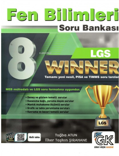  8 Sınıf Fen Bilimleri Winner Soru Bankası Gür Yayınları | Kolektif | Gür Yayınları | 9786057528810 | 