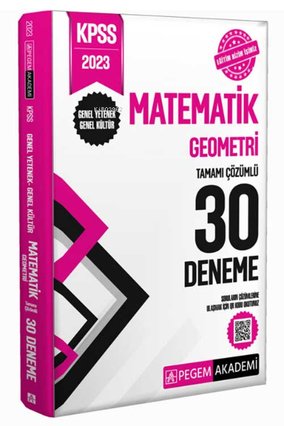2023 KPSS Genel Kültür Genel Yetenek Matematik-Geometri 30 Deneme