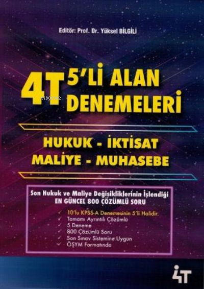  4T 2020 Kpss A Grubu Tamamı Çözümlü 5 Li Alan Denemel | 4T 2020 Kpss A Grubu Tamamı Çözümlü 5 Li Alan Denemel | Kolektif | 4T Yayınevi | 9786057521392 
