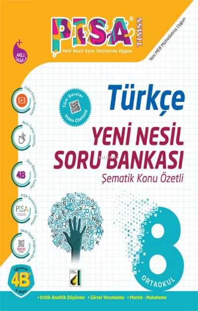 Damla Pisa Yeni Nesil Türkçe Soru Bankası-8. Sınıf