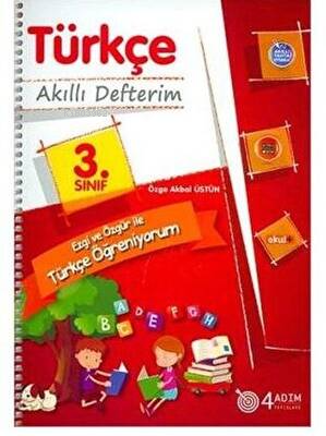  4 Adım Yayınları 3 Sınıf Türkçe Akıllı Defterim | 4 Adım Yayınları 3 Sınıf Türkçe Akıllı Defterim | Kolektif | 4 Adım Yayınları | 9786058140653 
