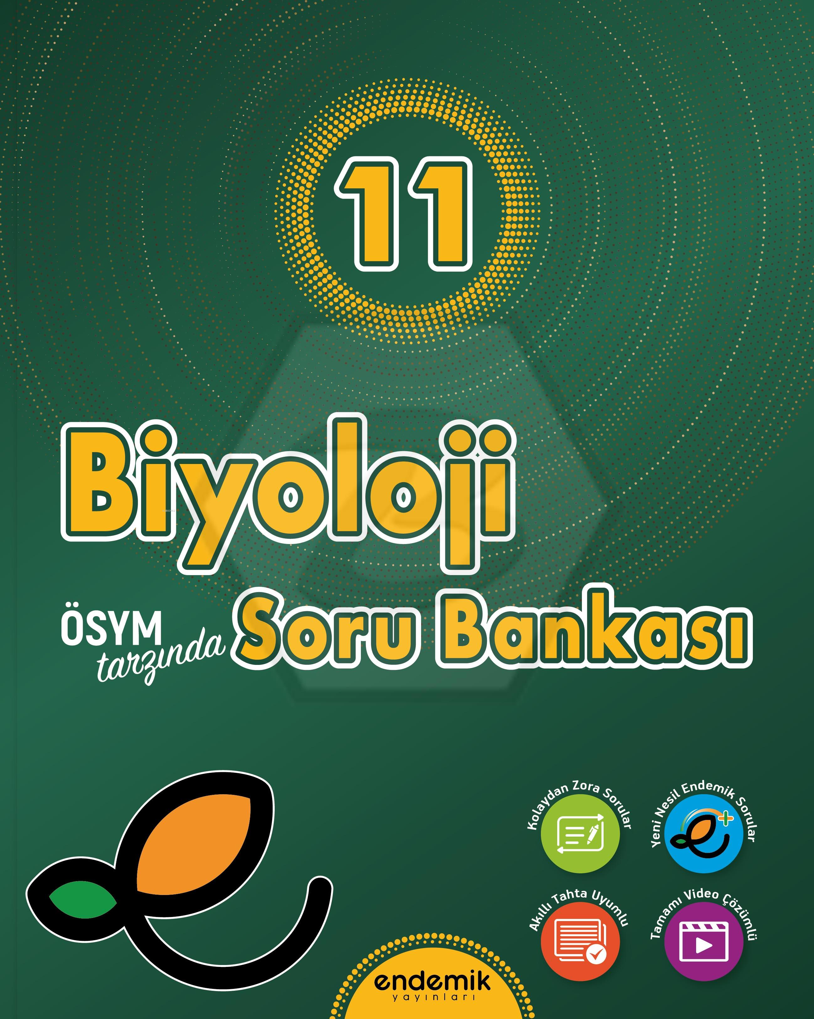  Endemik 11Sınıf Biyoloji Soru Bankası Yeni | Kolektif | Burçak Kaya Bozatlı | Burçak Kaya Bozatlı | Endemik Yayınları (Hazırlık) | 9786257430562 | 