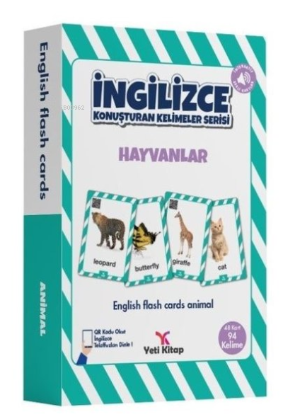 Hayvanlar - İngilizce Konuşturan Kelimeler Serisi English Flash Cards - Animal