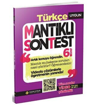  6Sınıf Mantıklı Son Test Türkçe | Kolektif | Sadık Uygun Yayınları | 9786052362907 | 
