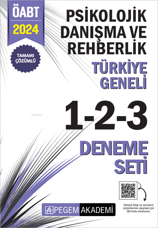 2024 KPSS ÖABT Psikolojik Danışma ve Rehberlik Tamamı Çözümlü Türkiye Geneli 1-2-3 (3'lü Deneme Seti)