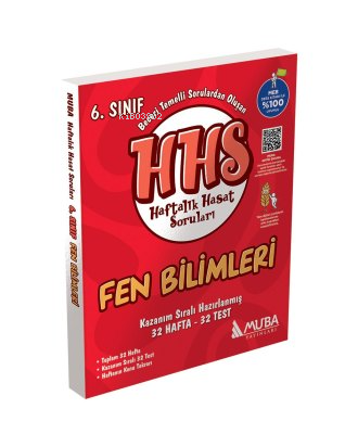 Muba Yayınları 6.Sınıf Fen Bilimleri Haftalık Hasat Soruları HHS