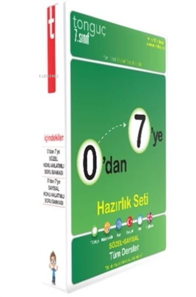  0dan 7ye Konu Anlatımlı Soru Bankası Seti | 0dan 7ye Konu Anlatımlı Soru Bankası Seti | Kolektif | Tonguç Akademi | 8682966127230 