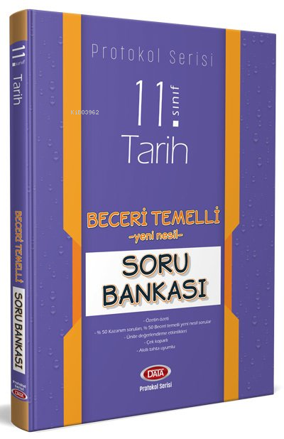  11 Sınıf Tarih Beceri Temelli Soru Bankası | 11 Sınıf Tarih Beceri Temelli Soru Bankası | Kolektif | Data Yayınları | 9786257951616 