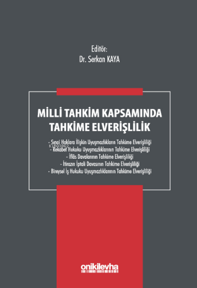  Milli Tahkim Kapsamında Tahkime Elverişlilik | Serkan Kaya | On İki Levha Yayıncılık | 9786254323751 | 