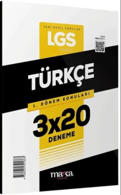  2023 LGS 1Dönem Konuları Türkçe 3 Deneme Marka Yayınları | Kolektif | Marka Yayıncılık | 9786454321663 | 