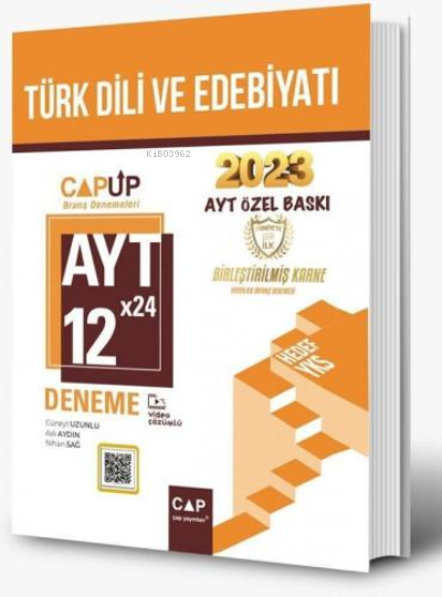Çap Yayınları AYT Türk Dili ve Edebiyatı 12X24 Up Deneme 2023 Özel Baskı