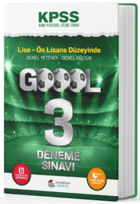  Akademi Denizi KPSS GY GK Lise Önlisans Goool 3 Deneme | Akademi Denizi KPSS GY GK Lise Önlisans Goool 3 Deneme | Kolektif | Akademi Denizi | 9786057170842 