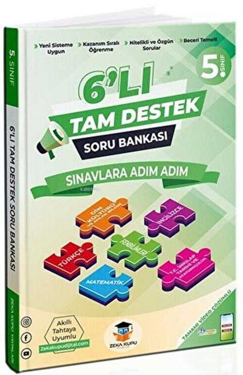  5 Sınıf 6lı Tam Destek Soru Bankası | 5 Sınıf 6lı Tam Destek Soru Bankası | Kolektif | Zeka Küpü Yayınları | 9786057534743 