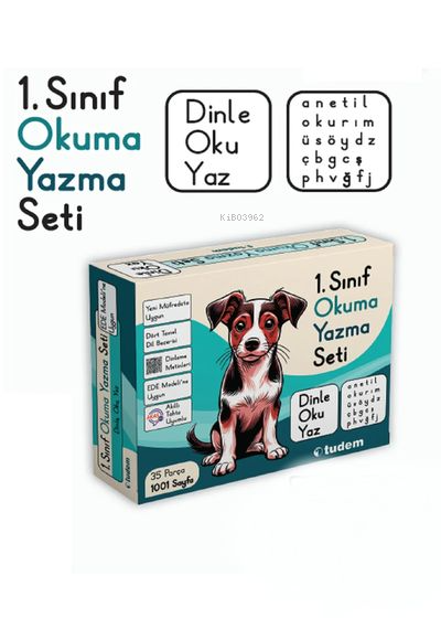 Yeni Okuma Yazma Seti 1. Sınıf  ( Dinle - Oku - Yaz ) - Shrinkli ( Poşetli )