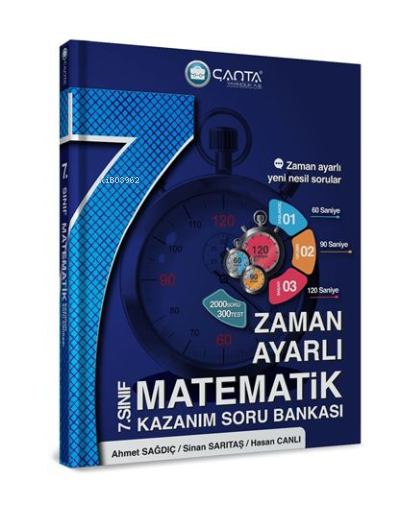 Çanta 7.Sınıf Matematik Zaman Ayarlı Kazanım Soru Bankası 2022