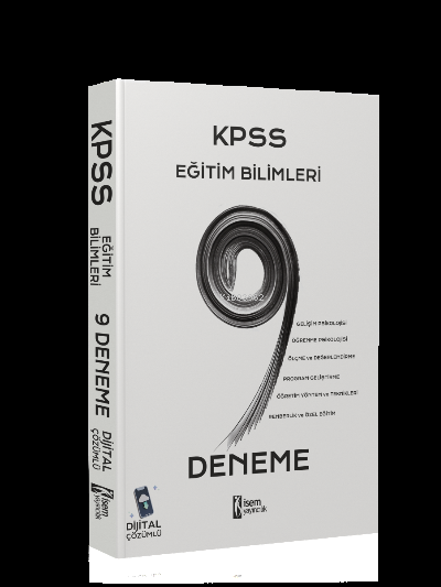 2023 İsem Kpss Eğitim Bilimleri 9 Deneme Dijital Çözümlü