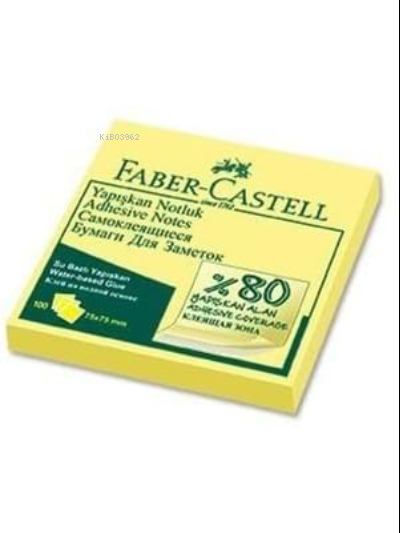  Faber Castell Ypş NotlukExtra Yapş75x75mm90S | Faber Castell | 8690826565504 | 