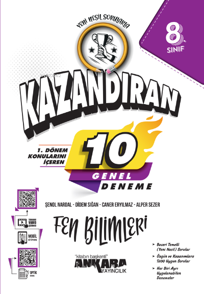 LGS 1. Dönem Konularını İçeren 10 Fen Bilimleri Denemesi