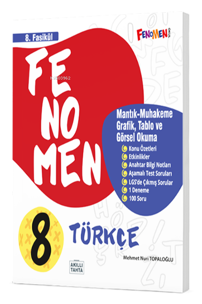  8 Türkçe 8Fasikül (Mantık MuhakemeGrafikTablo Ve Görsel Okuma) | Kolektif | Fenomen (Hazırlık) | 9786258450934 | 