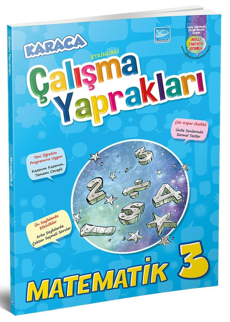  3 Sınıf Matematik Etkinlikli Soru Bankası Çalışma Yaprakları | 3 Sınıf Matematik Etkinlikli Soru Bankası Çalışma Yaprakları | Kolektif | Karaca Eğitim Yayınları | 9786051901855 