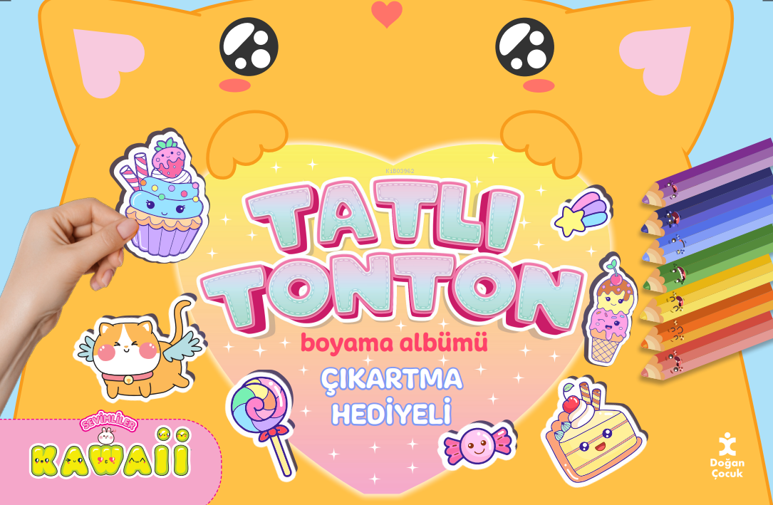  Kawaii Tatlı Tonton Çıkartma Hediyeli Boyama Albümü | Kawaii Tatlı Tonton Çıkartma Hediyeli Boyama Albümü | Kolektif | Doğan Kitap | 9786254162220 