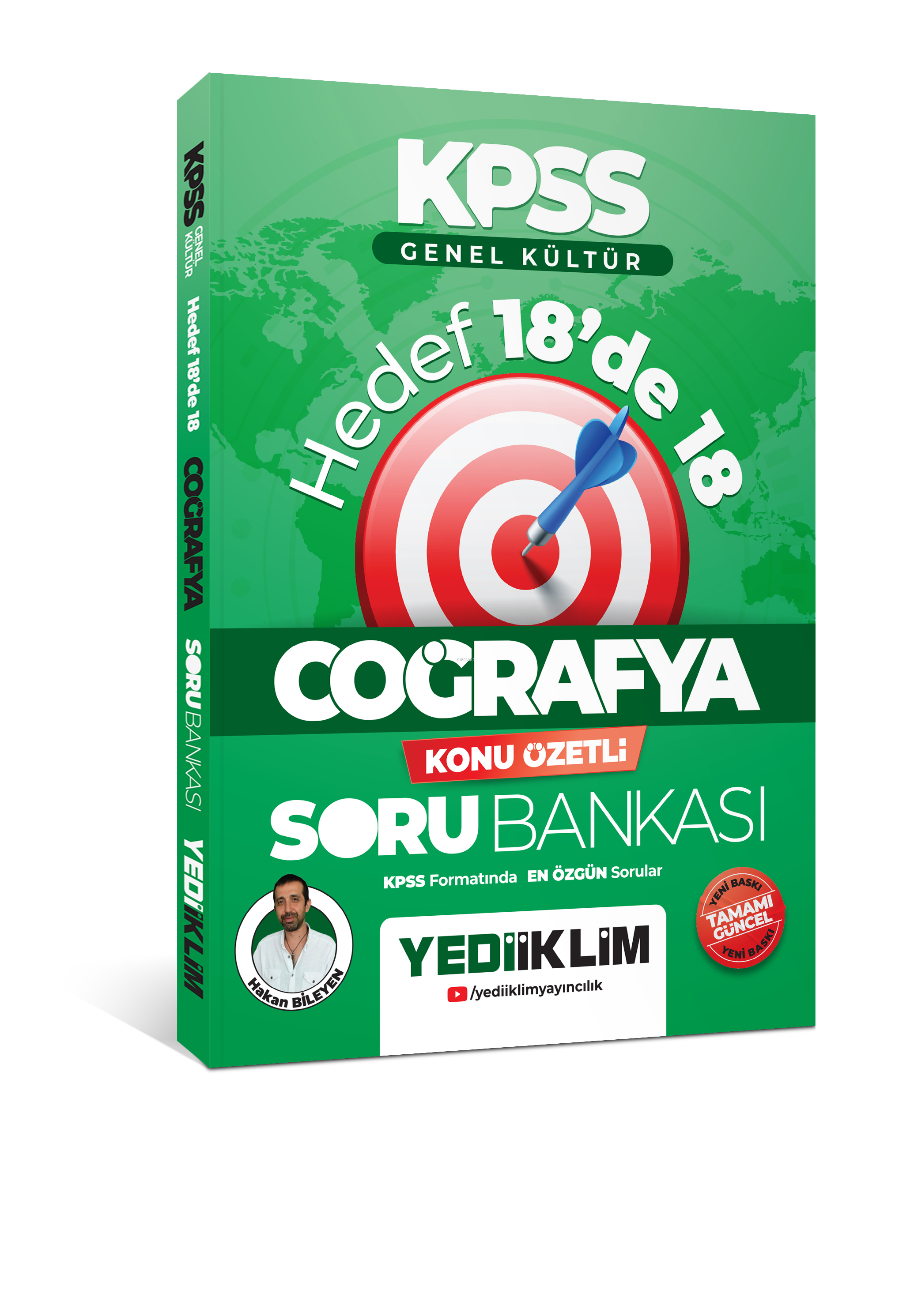 Yediiklim 2025 KPSS Genel Kültür Hedef 18'de 18 Coğrafya Konu Özetli Soru Bankası