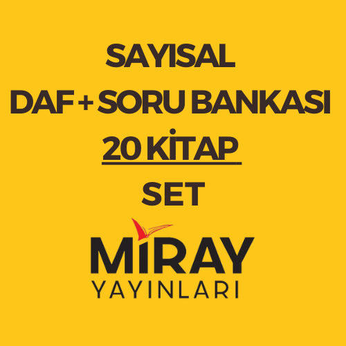 MİRAY SAYISAL DAF + SORU BANKASI 20 KİTAP SET