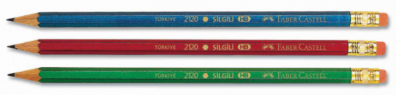 Faber Castell Kurşun Kalem Köşeli Silgili Kalem 12li
