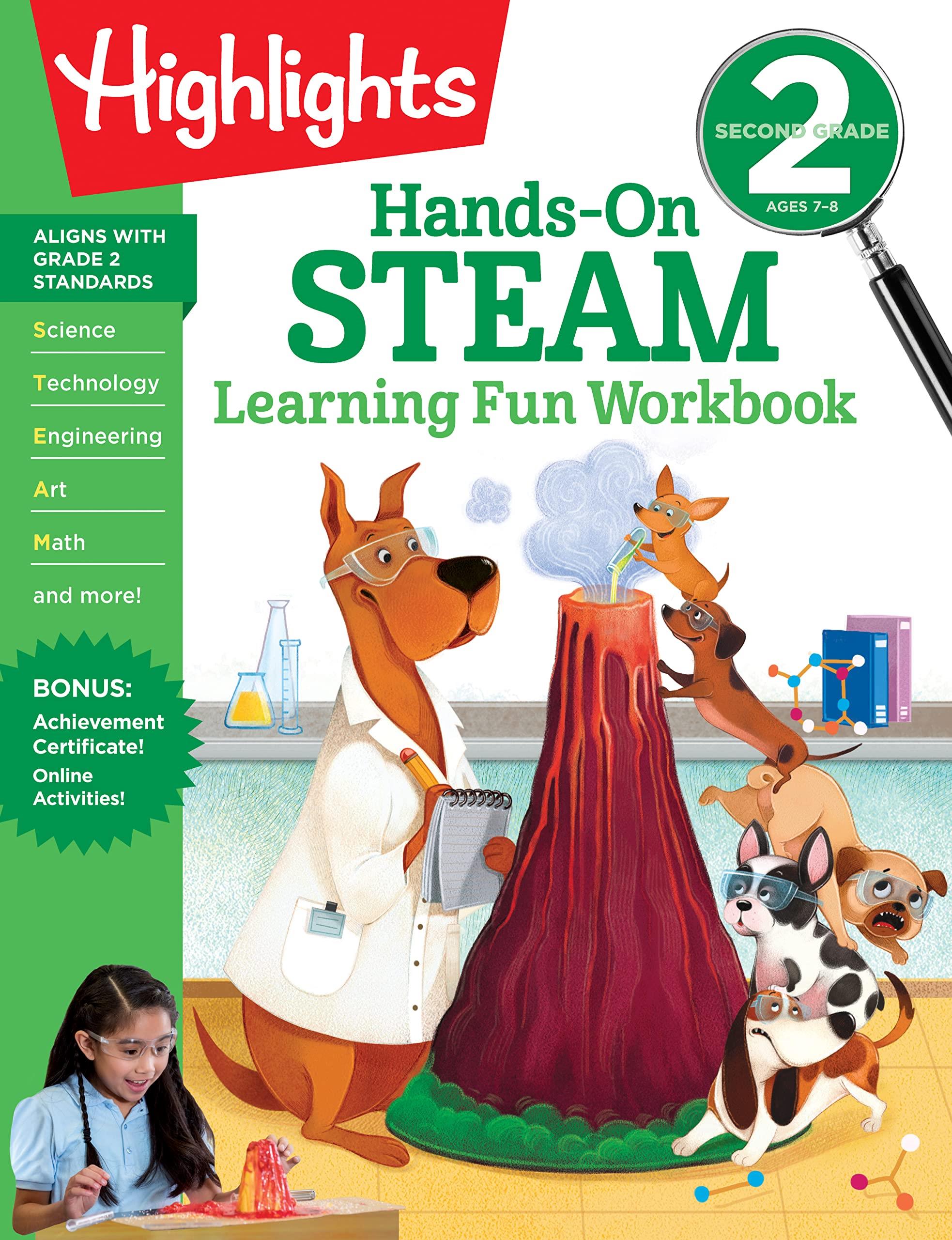  On STEAM Learning Fun Workbook Second Grade Hands | Highlights Learning | Astra Publishing House | 9781644722978 | 