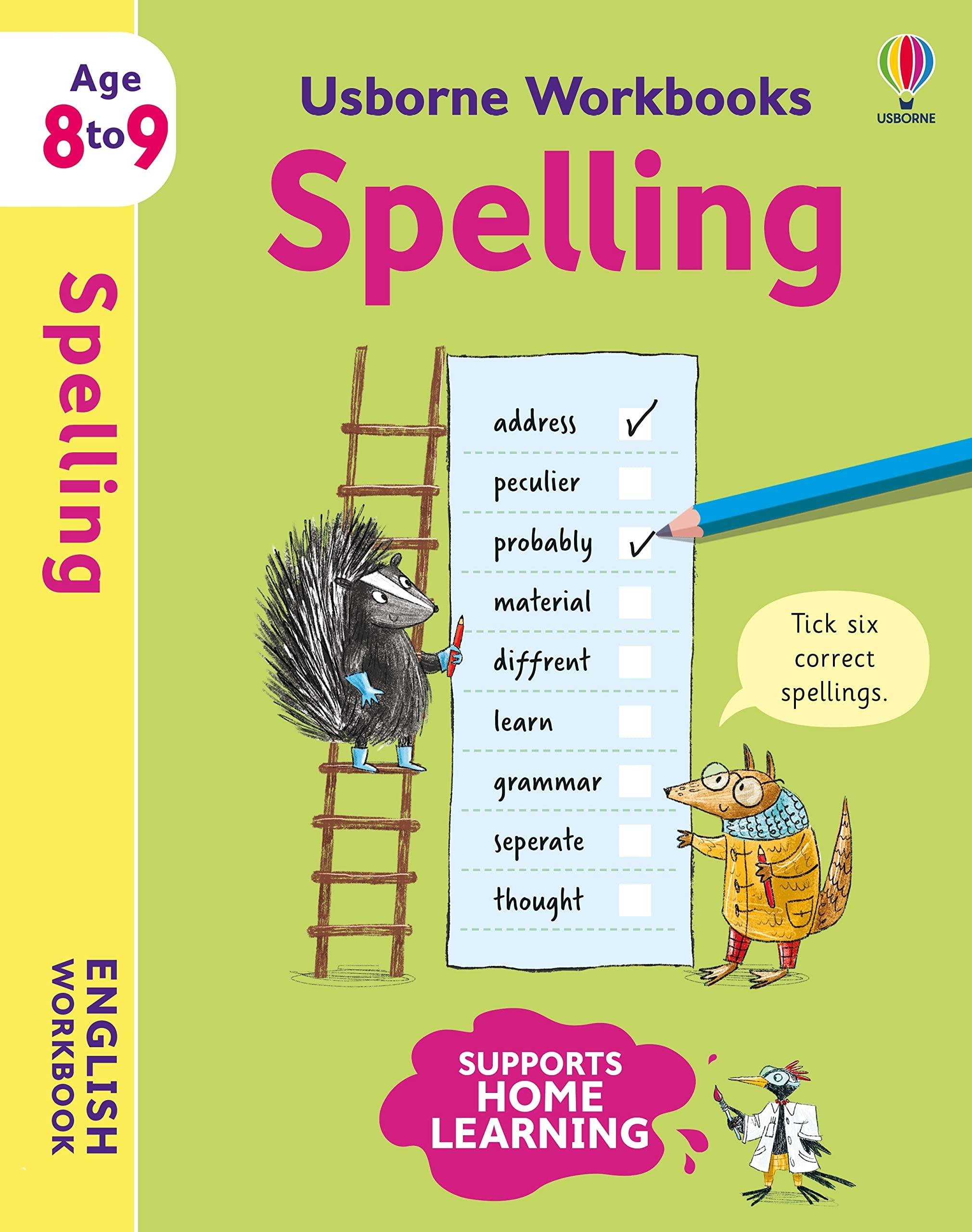 Usborne Workbooks: Spelling 8-9