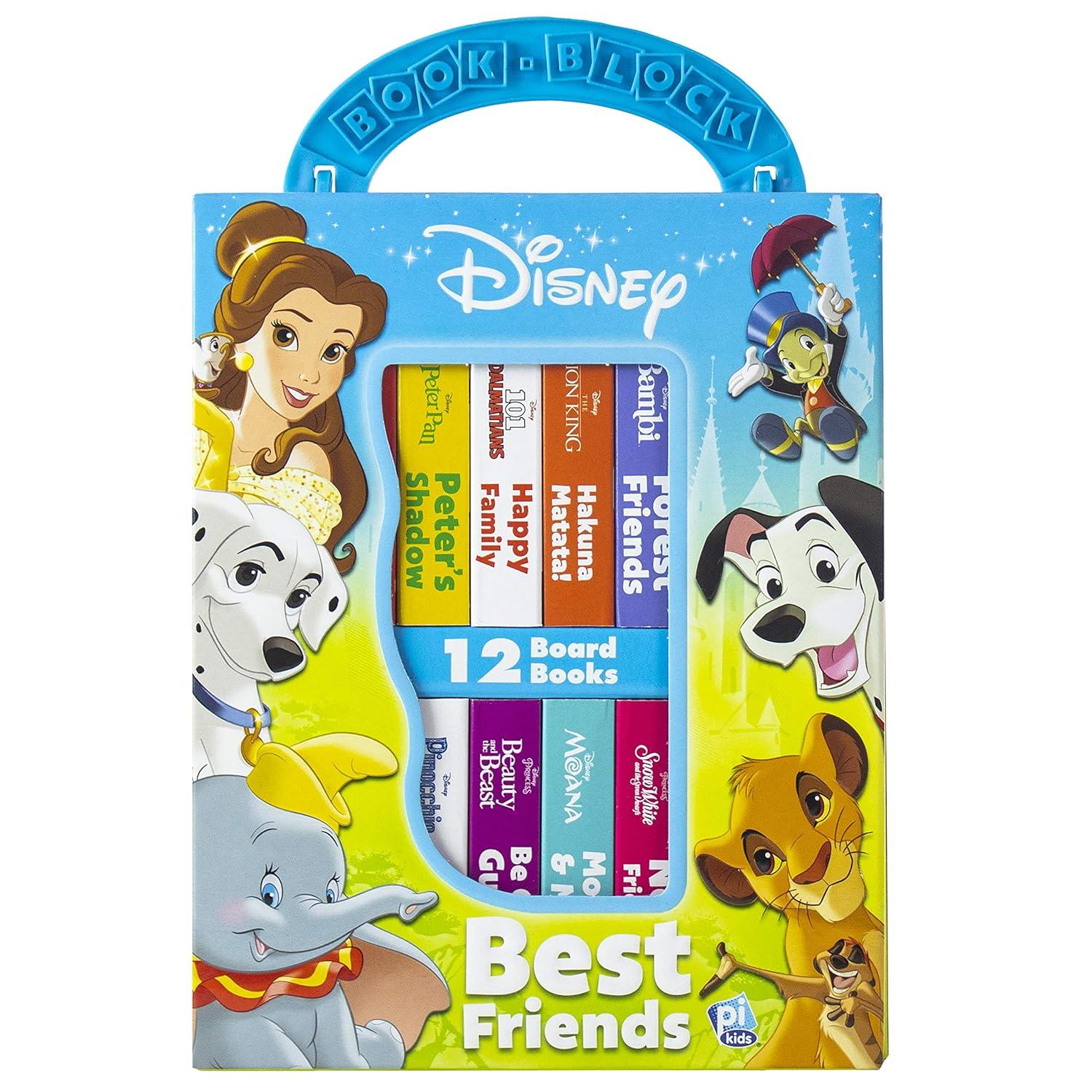 Disney Baby: My First Library 12 Board Book Set- Best Friends