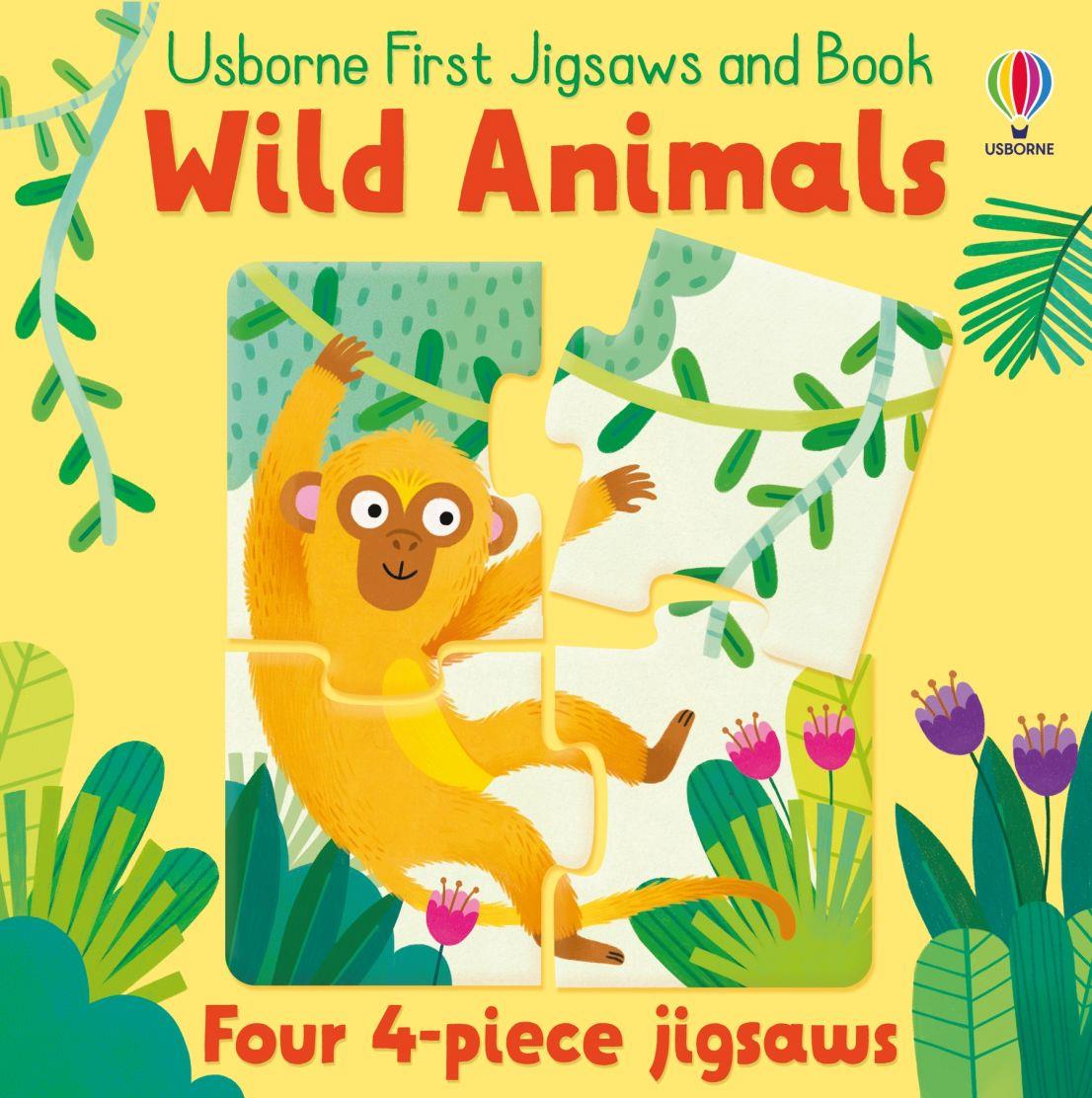 First Jigsaws And Book: Wild Animals