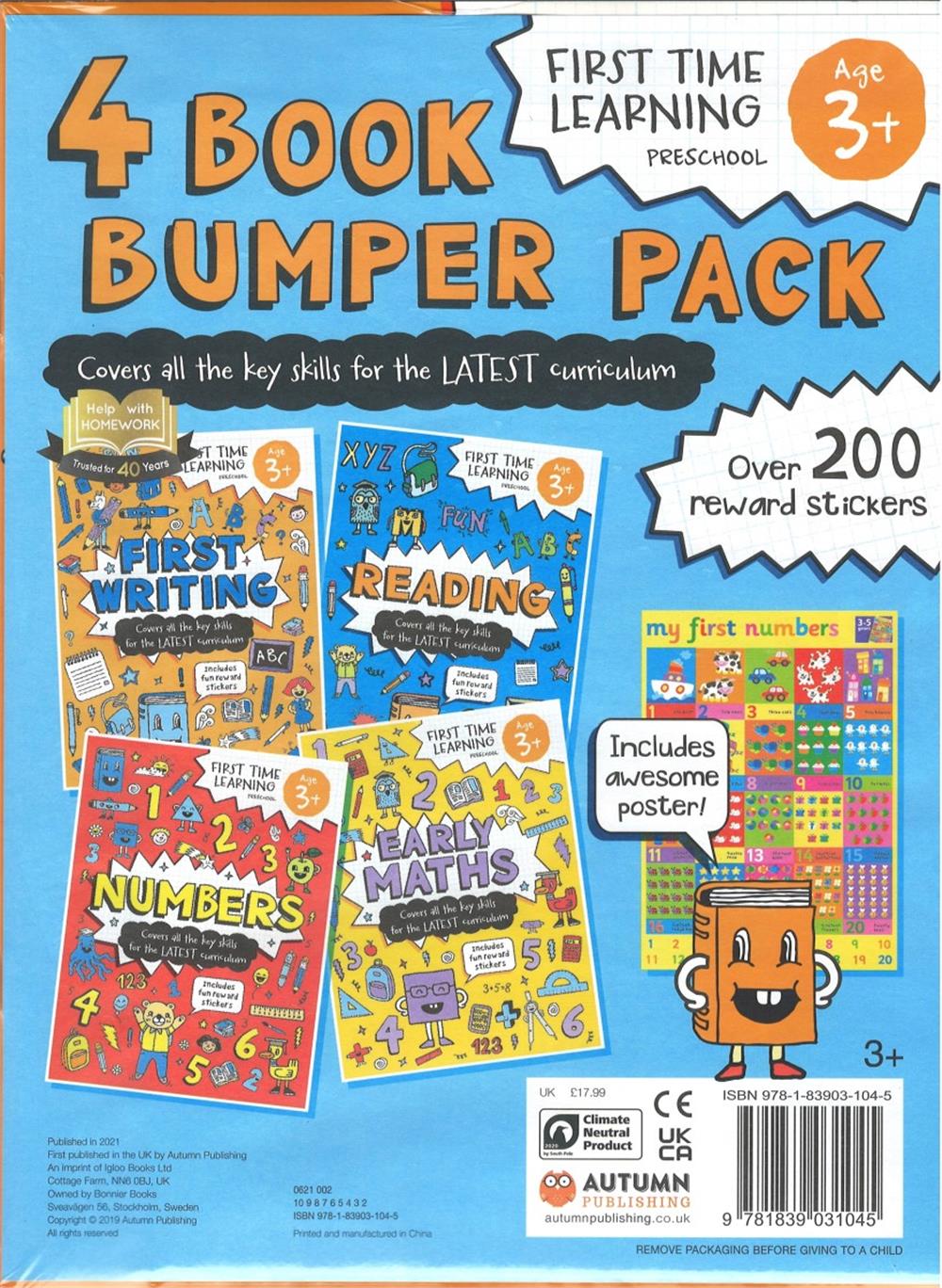 First Time Learning: 4 Book Bumper Pack (3+)