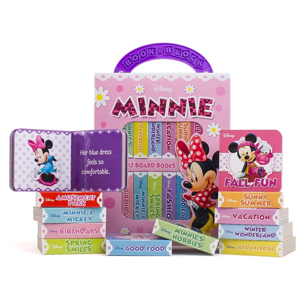 Disney Baby: My First Library Board Book Block 12 Book Set- Minnie Mouse