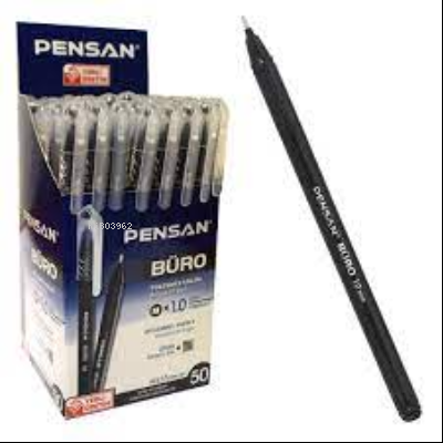  Pensan Büro Tükenmez Kalem 1mm Siyah | Pensan | 8692404904477 