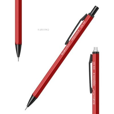 Scrikss Hexagon Versatil Uçlu Kalem Kırmızı 0.5 Mm