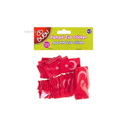  Bubu Karışık Eva Sticker Bayrak | BUBU | 8697548859966 