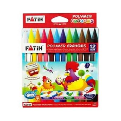 Fatih Mum Boya 12 Renk Uzun Silgi Kalemtraş Hediyeli