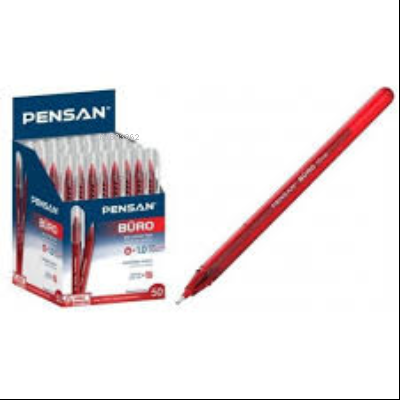  Pensan Büro Tükenmez Kalem 1mm Kırmızı | Pensan | 8692404904453 