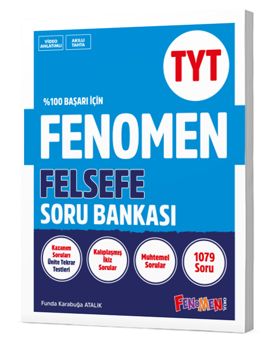  FENOMEN TYT VAF FELSEFE SORU BANKASI | FENOMEN VAF | 9786256226098 | 