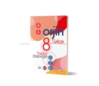  8 ORJİN TÜRKÇE FASİKÜL DENEMELER | Kolektif | Orjin Serisi | 9786057790620 