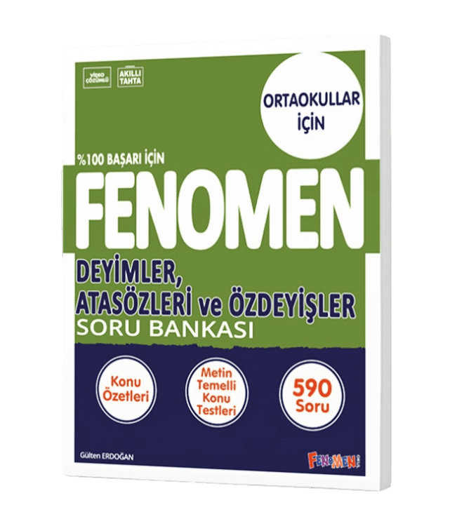  8 FENOMEN DEYİMLER ATASÖZLERİ VE ÖZDEYİŞLER SORU BANKASI | Kolektif | Fenomen Serisi | 9786257174442 | 