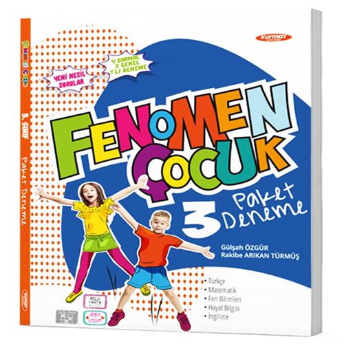  3 FENOMEN ÇOCUK TÜM DERSLER PAKET DENEME (7 DENEME) | Fenomen Serisi | 9786258450163 | 