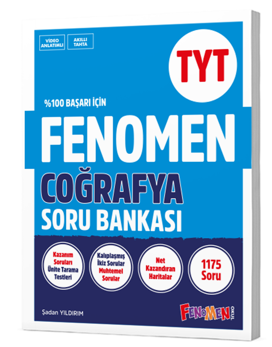  FENOMEN TYT VAF COĞRAFYA SORU BANKASI | FENOMEN VAF | 9786257523844 | 