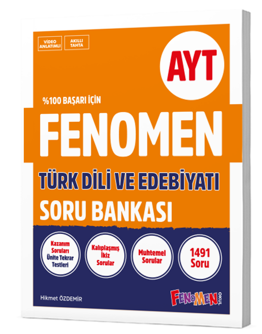  FENOMEN AYT TÜRK DİLİ VE EDEBİYATI SORU BANKASI | FENOMEN VAF | 9786256226319 | 